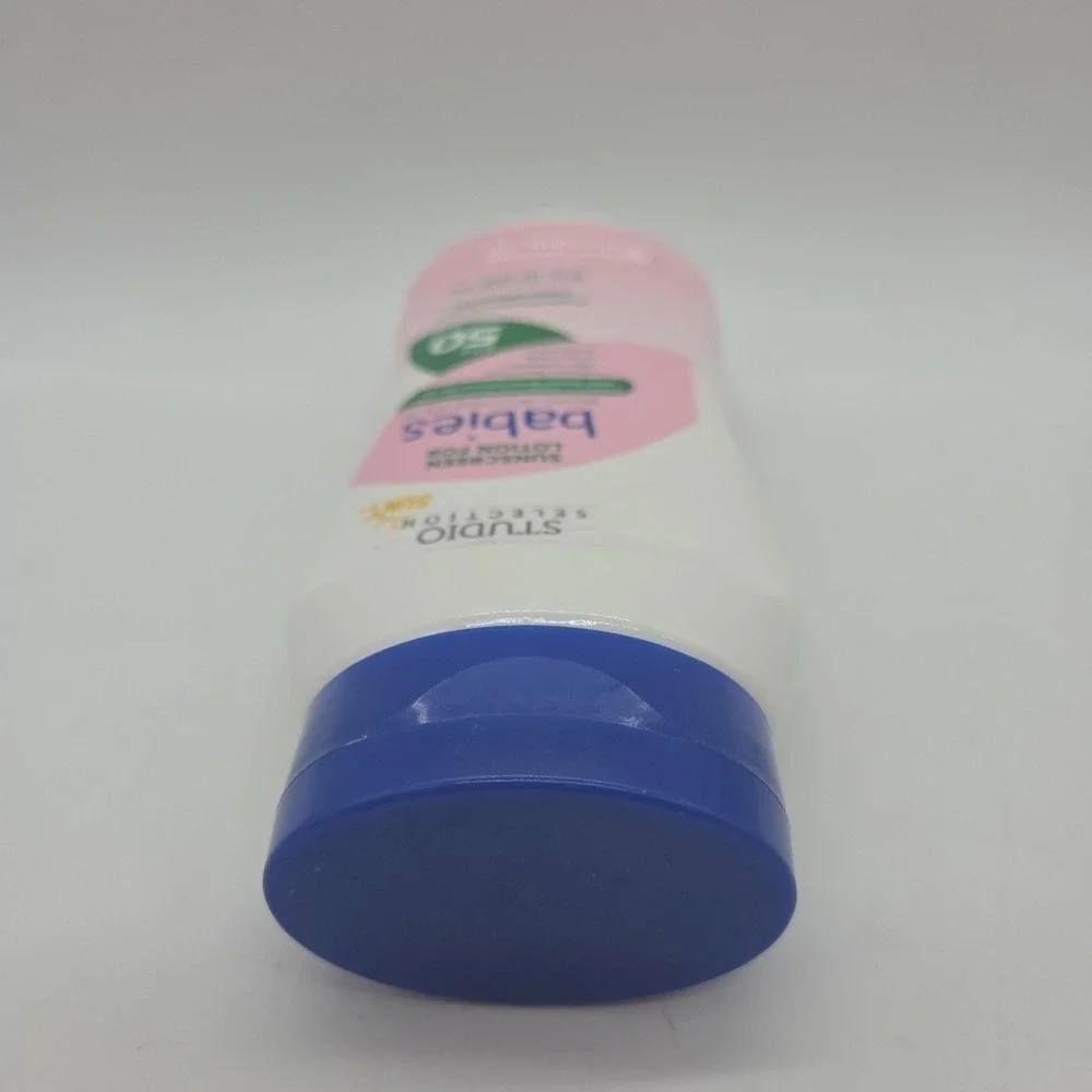 NEW Lot of 2 Studio Selection SPF 50 Sunscreen Lotion For Babies Exp 11/26 8oz